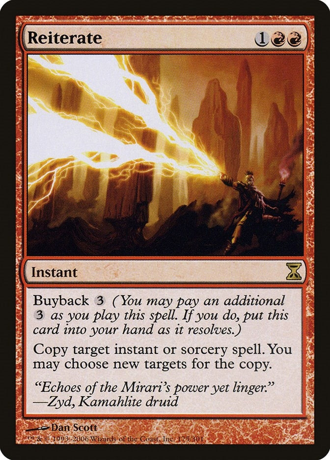 Image for Reiterate (175) [Time Spiral] - Magic: The Gathering