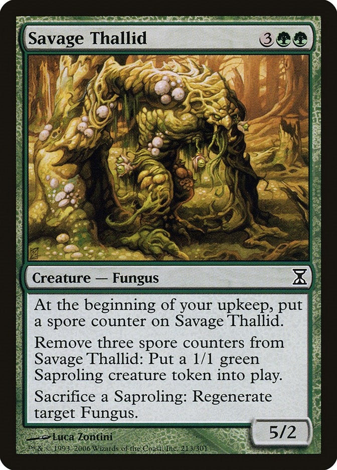 Image for Savage Thallid (213) [Time Spiral] - Magic: The Gathering
