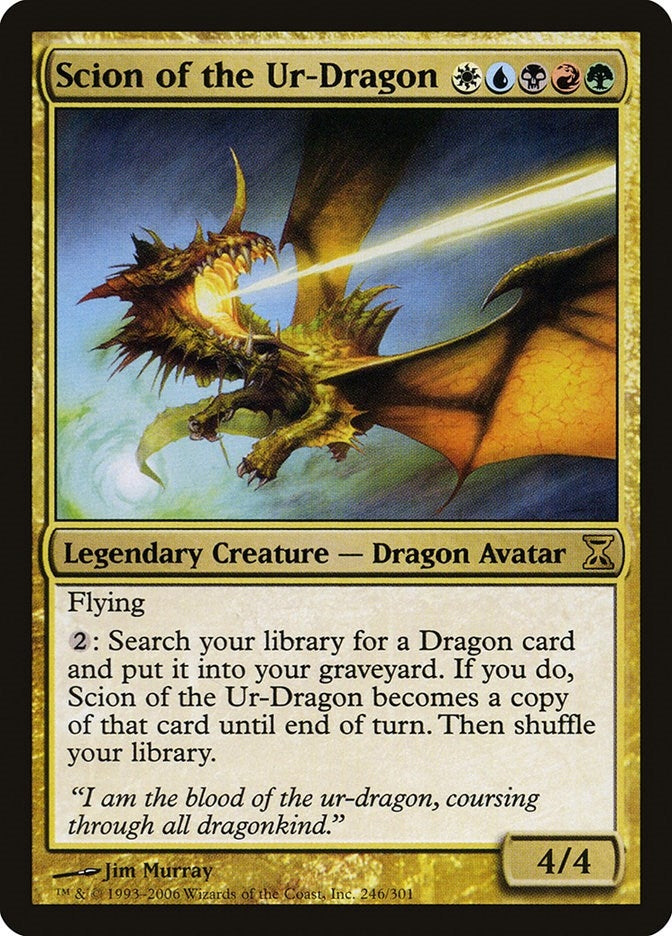 Image for Scion of the Ur-Dragon (246) [Time Spiral] - Magic: The Gathering
