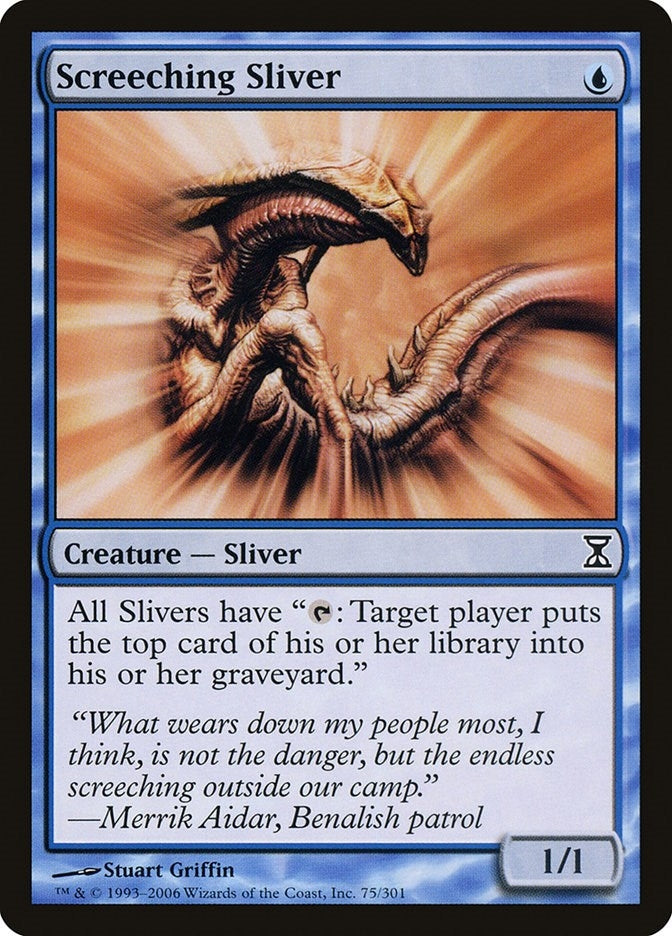 Image for Screeching Sliver (75) [Time Spiral] - Magic: The Gathering