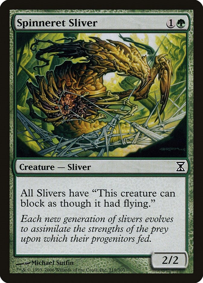 Image for Spinneret Sliver (219) [Time Spiral] - Magic: The Gathering