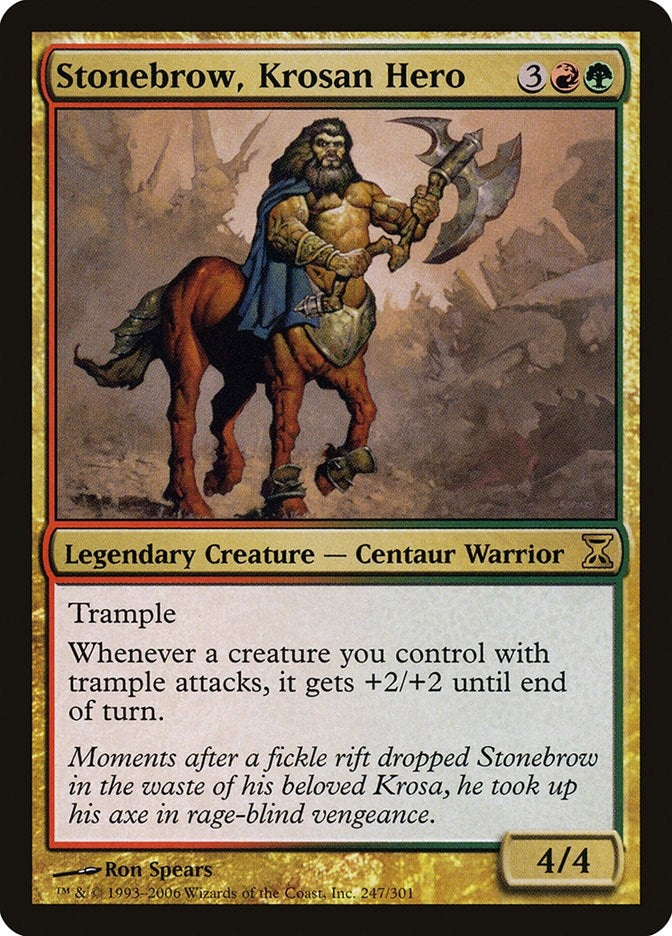 Image for Stonebrow, Krosan Hero (247) [Time Spiral] - Magic: The Gathering