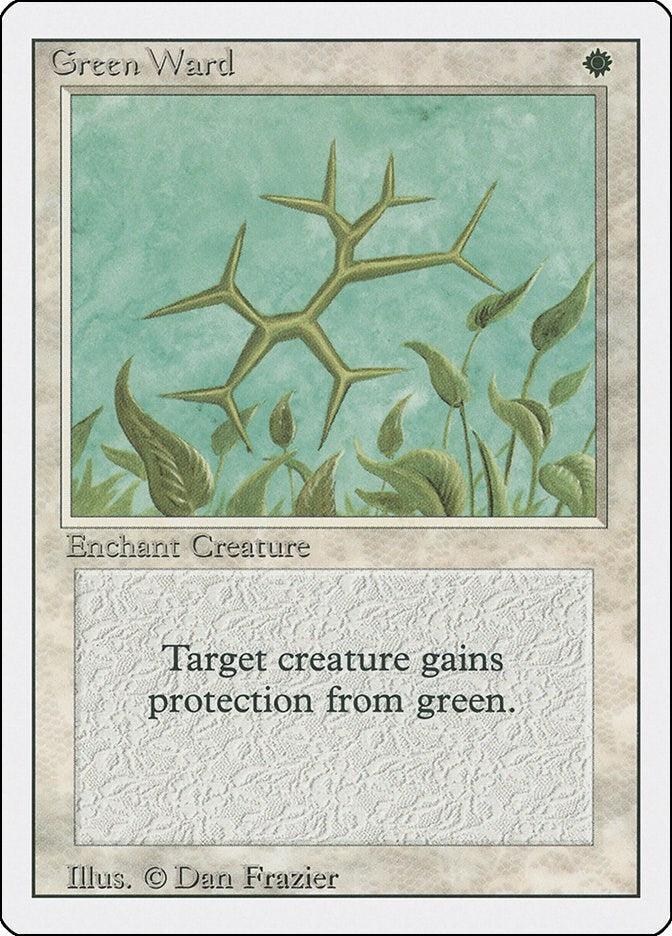 Image for Green Ward [Revised Edition] - Magic: The Gathering