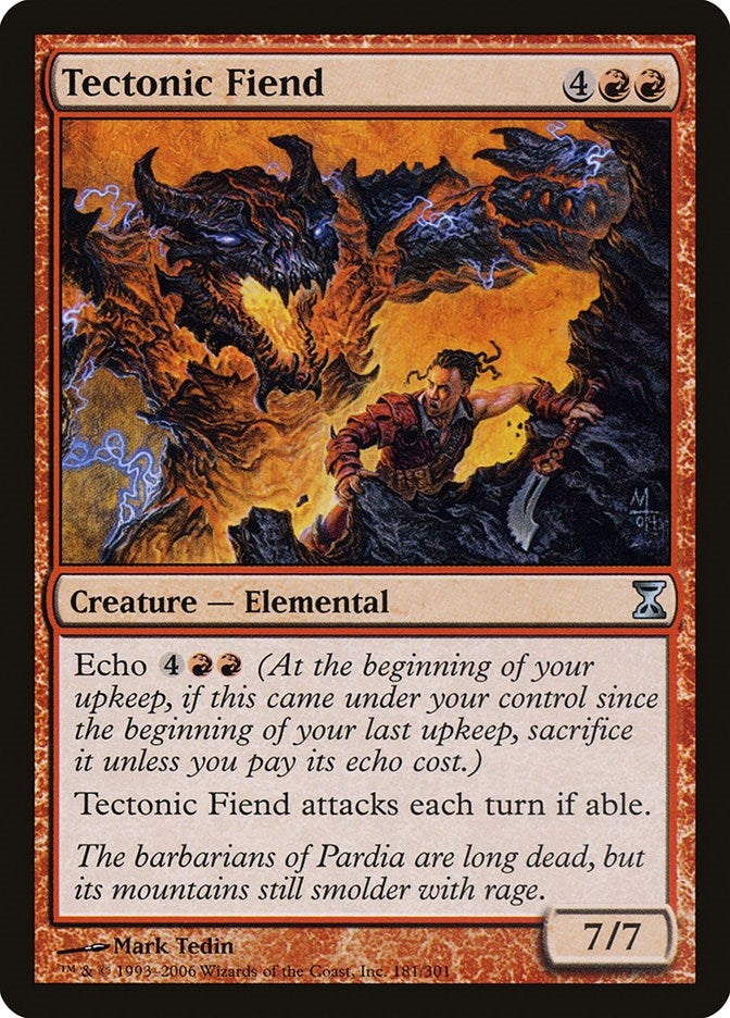 Image for Tectonic Fiend (181) [Time Spiral] - Magic: The Gathering