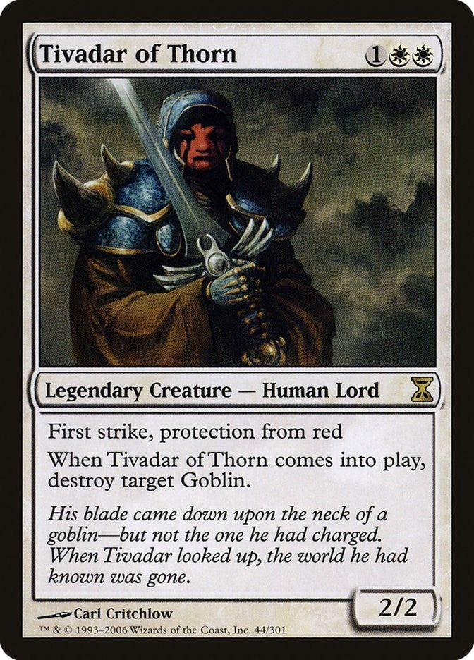 Image for Tivadar of Thorn (44) [Time Spiral] - Magic: The Gathering