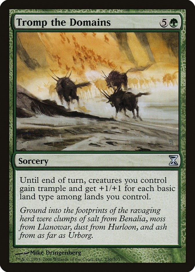 Image for Tromp the Domains (230) [Time Spiral] - Magic: The Gathering