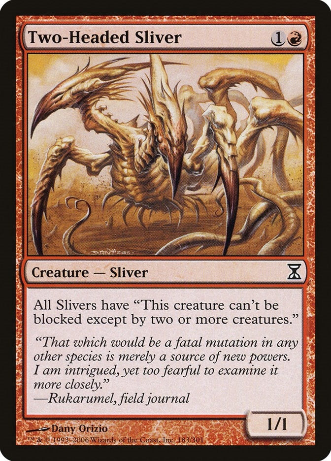 Image for Two-Headed Sliver (183) [Time Spiral] - Magic: The Gathering