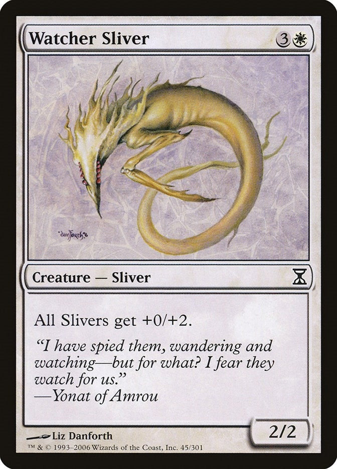 Image for Watcher Sliver (45) [Time Spiral] - Magic: The Gathering