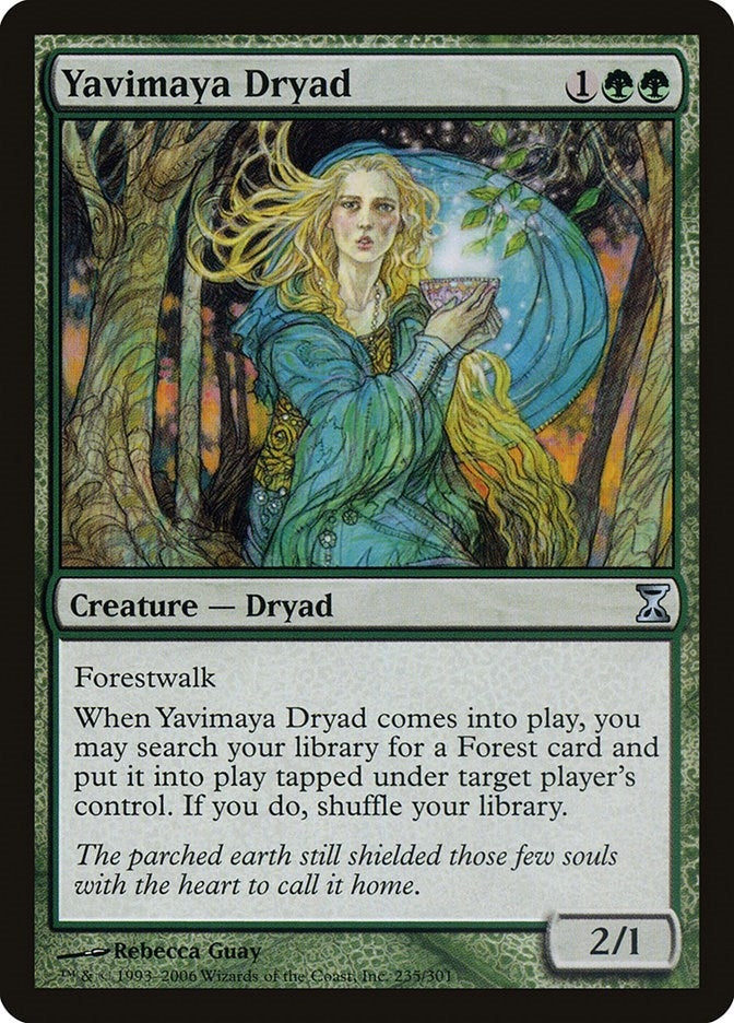 Image for Yavimaya Dryad (235) [Time Spiral] - Magic: The Gathering