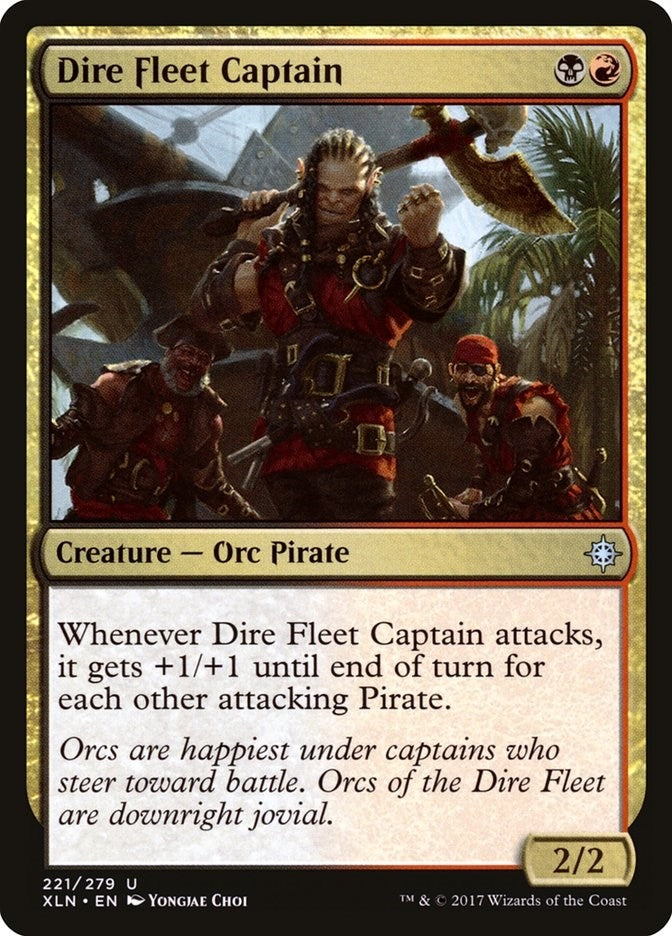 Image for Dire Fleet Captain (221) [Ixalan] - Magic: The Gathering