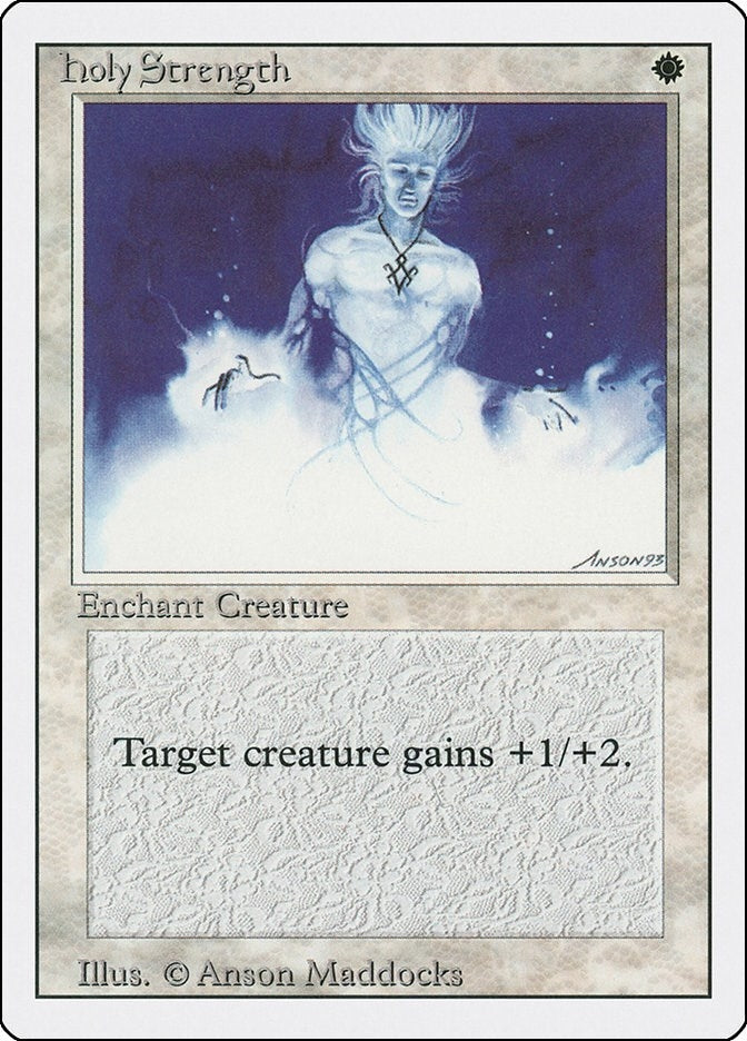 Image for Holy Strength [Revised Edition] - Magic: The Gathering