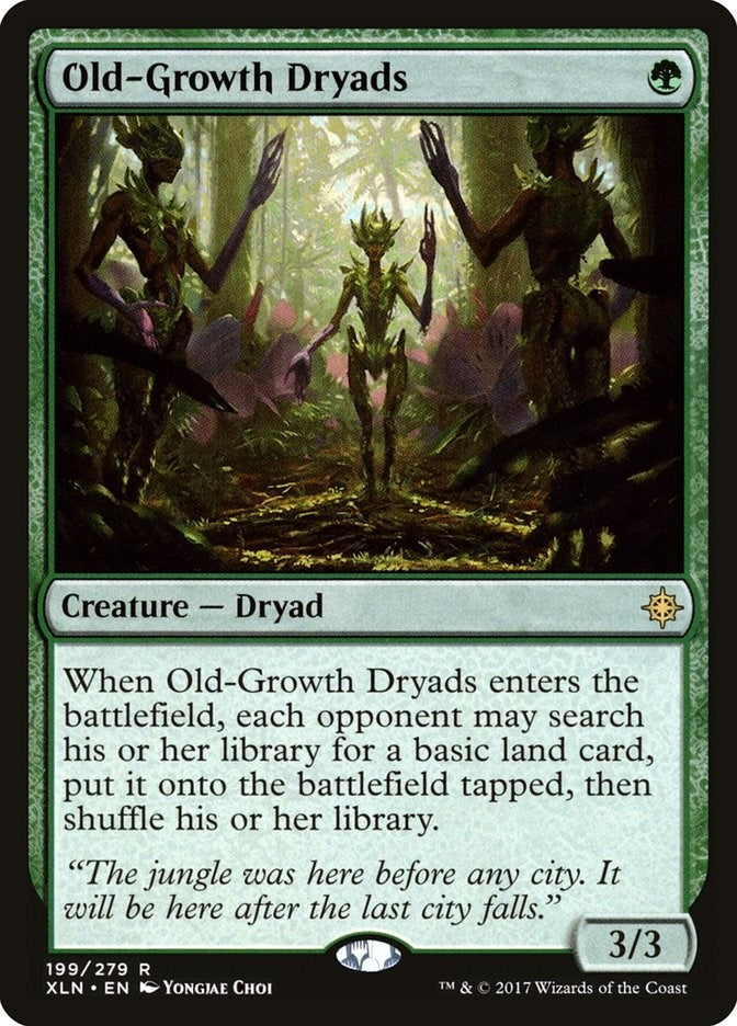 Image for Old-Growth Dryads (199) [Ixalan] - Magic: The Gathering