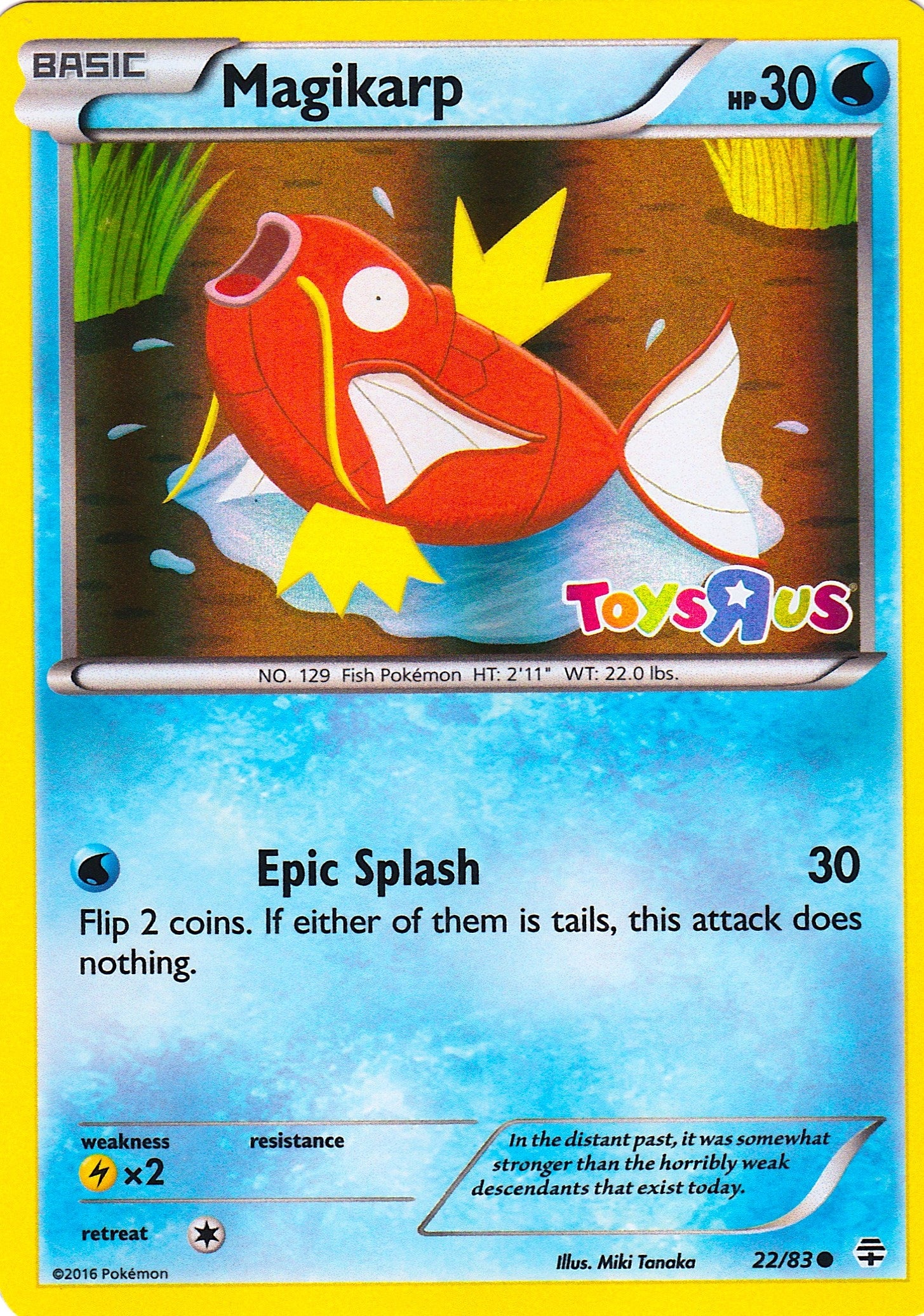 Image for Magikarp - 22/83 (Toys R Us Promo) (022/083) [Miscellaneous Cards & Products] - Pokemon