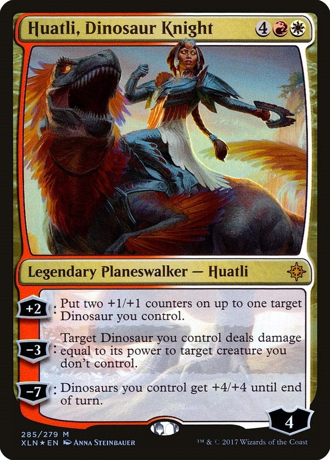 Image for Huatli, Dinosaur Knight (285) [Ixalan] - Magic: The Gathering