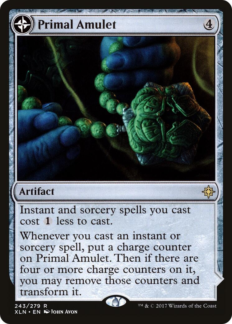 Image for Primal Amulet (243) [Ixalan] - Magic: The Gathering
