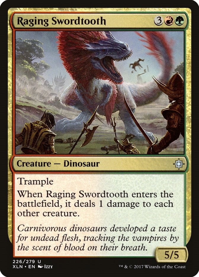 Image for Raging Swordtooth (226) [Ixalan] - Magic: The Gathering