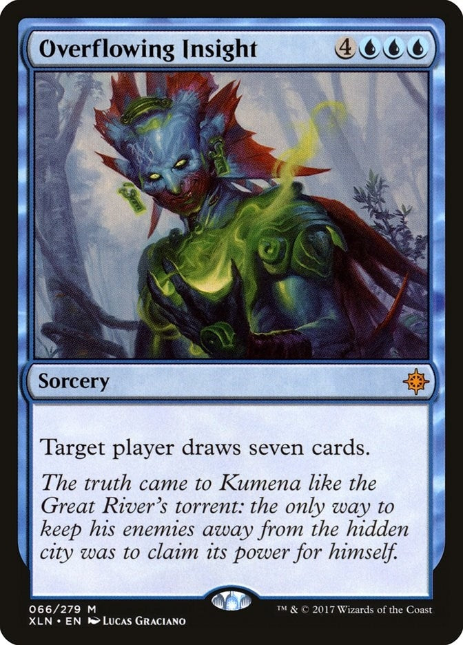 Image for Overflowing Insight (66) [Ixalan] - Magic: The Gathering