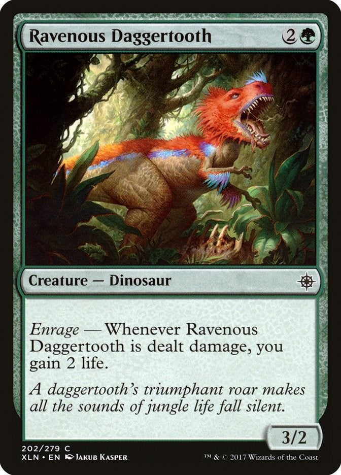 Image for Ravenous Daggertooth (202) [Ixalan] - Magic: The Gathering