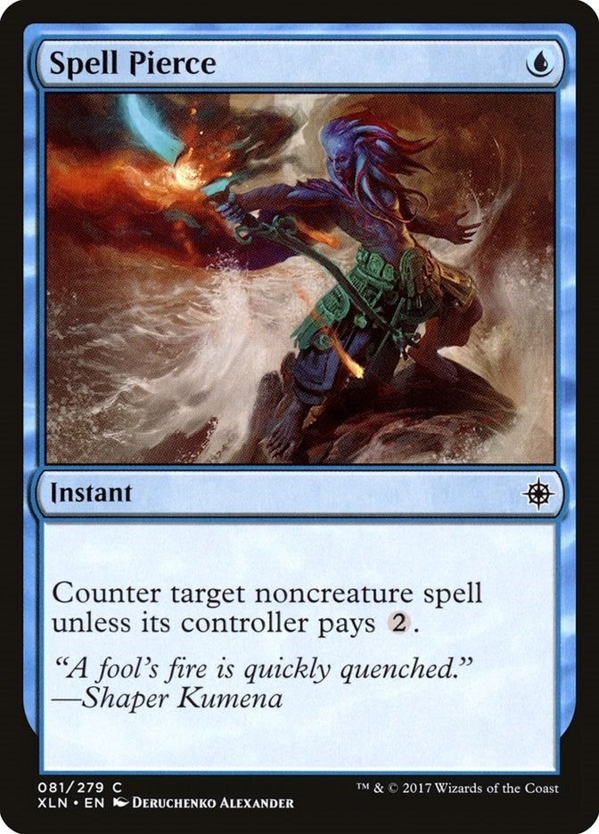 Image for Spell Pierce (81) [Ixalan] - Magic: The Gathering