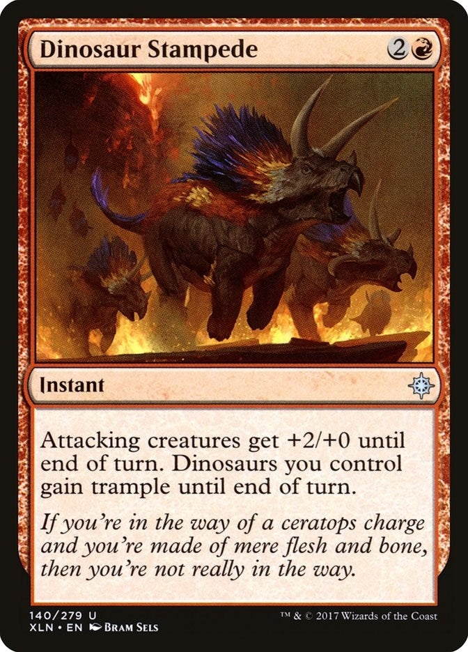 Image for Dinosaur Stampede (140) [Ixalan] - Magic: The Gathering