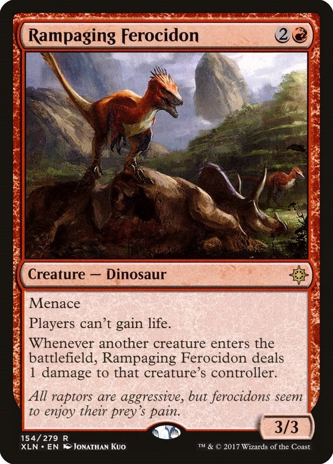 Image for Rampaging Ferocidon (154) [Ixalan] - Magic: The Gathering