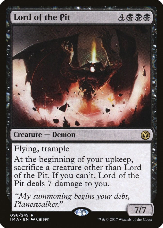 Image for Lord of the Pit (96) [Iconic Masters] - Magic: The Gathering