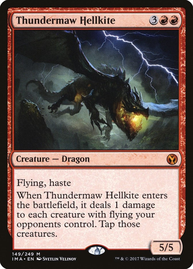 Image for Thundermaw Hellkite (149) [Iconic Masters] - Magic: The Gathering