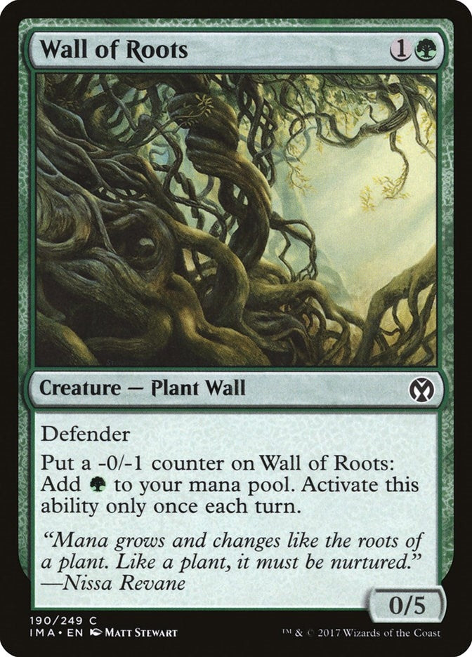 Image for Wall of Roots (190) [Iconic Masters] - Magic: The Gathering