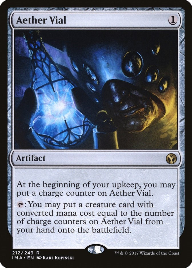 Image for Aether Vial (212) [Iconic Masters] - Magic: The Gathering