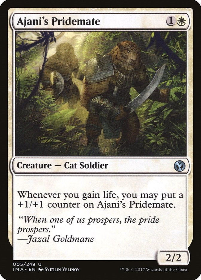 Image for Ajani's Pridemate (5) [Iconic Masters] - Magic: The Gathering