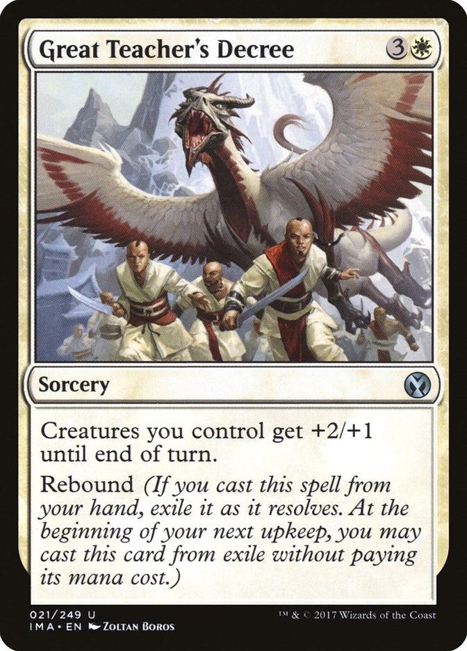 Image for Great Teacher's Decree (21) [Iconic Masters] - Magic: The Gathering