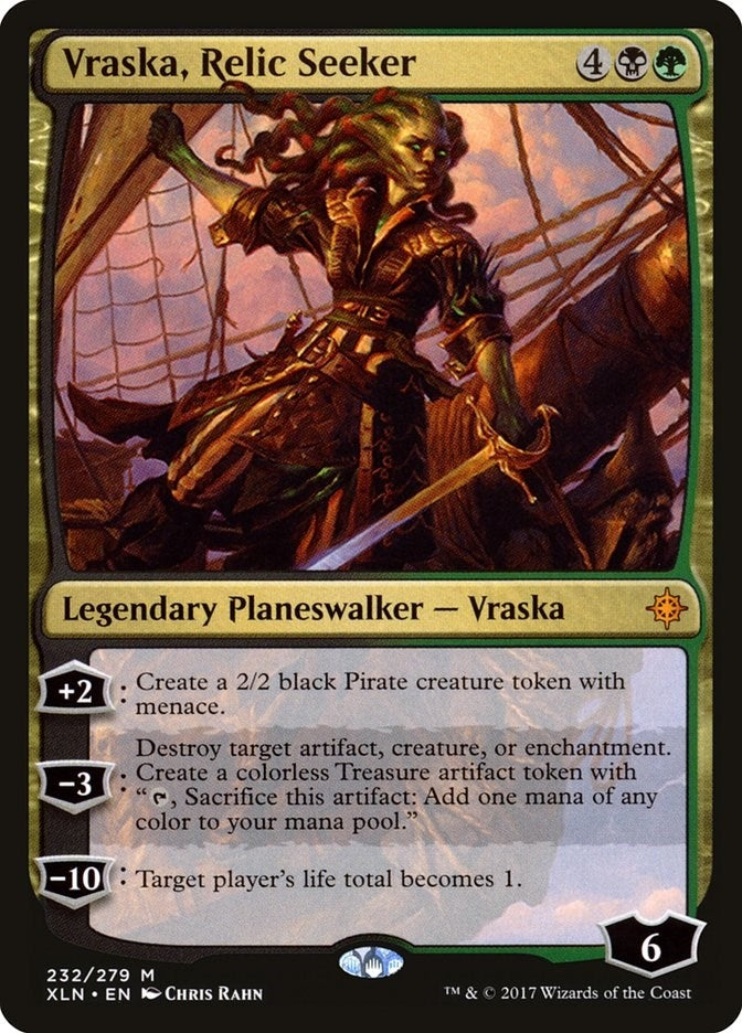 Image for Vraska, Relic Seeker (232) [Ixalan] - Magic: The Gathering