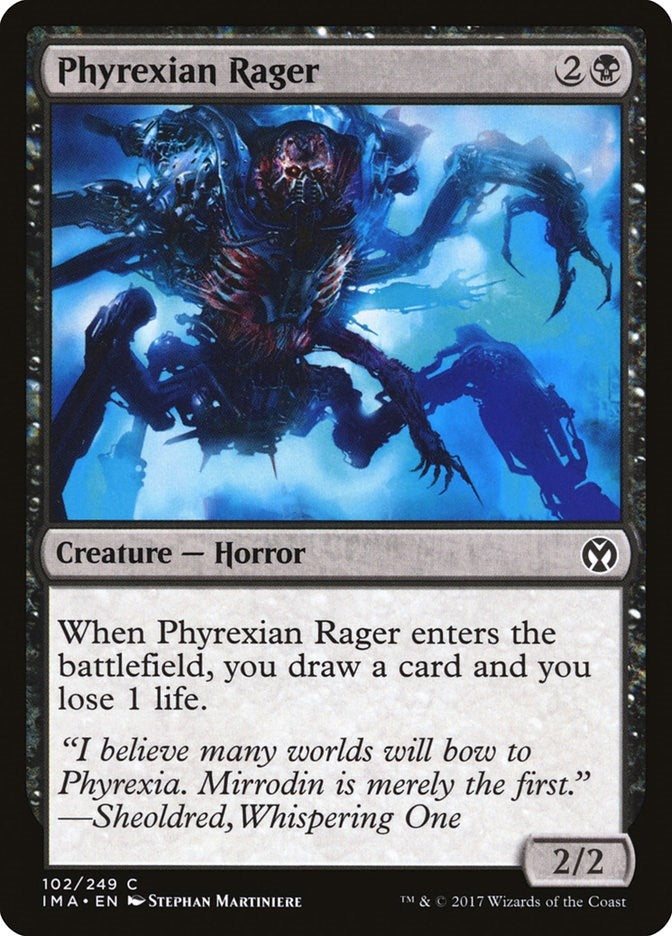 Image for Phyrexian Rager (102) [Iconic Masters] - Magic: The Gathering