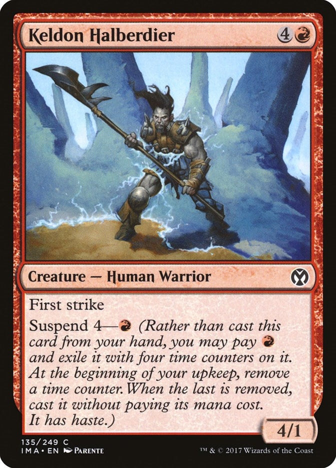 Image for Keldon Halberdier (135) [Iconic Masters] - Magic: The Gathering