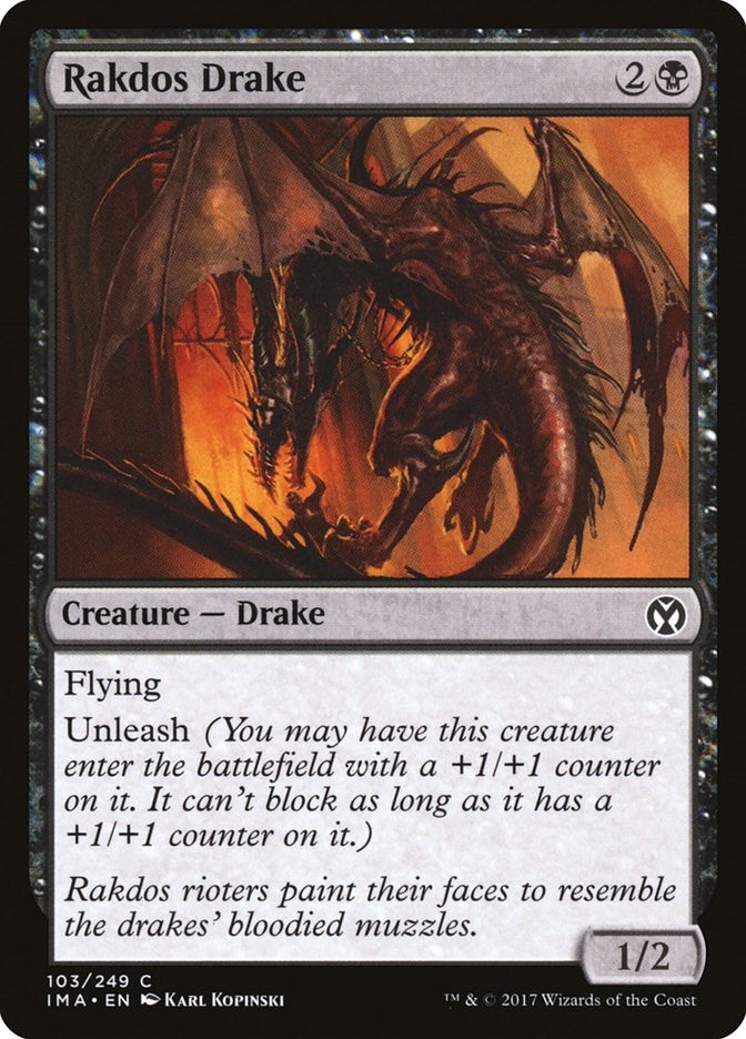 Image for Rakdos Drake (103) [Iconic Masters] - Magic: The Gathering