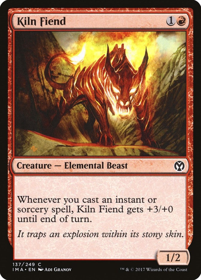 Image for Kiln Fiend (137) [Iconic Masters] - Magic: The Gathering