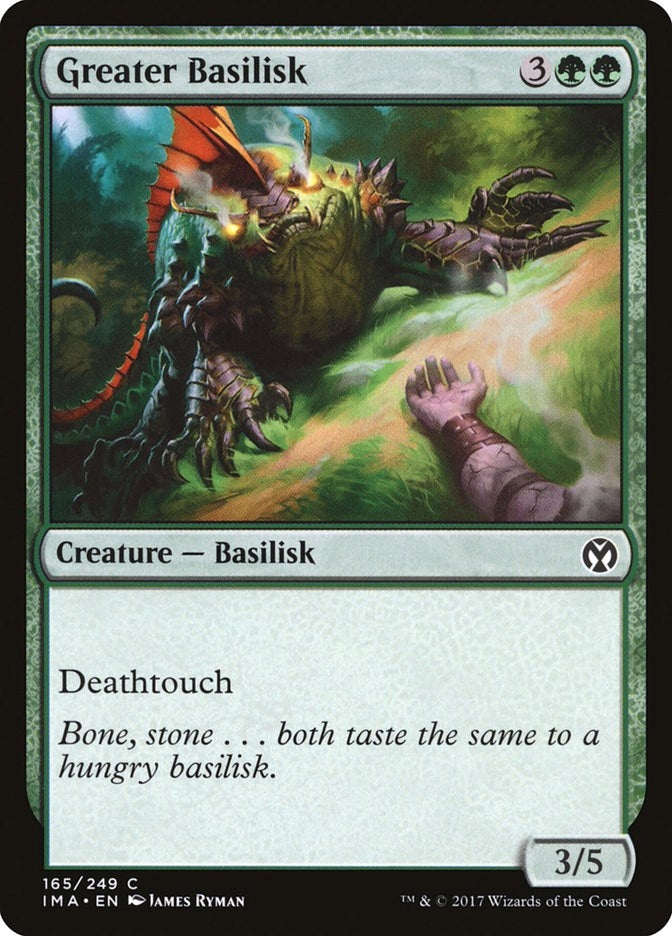 Image for Greater Basilisk (165) [Iconic Masters] - Magic: The Gathering