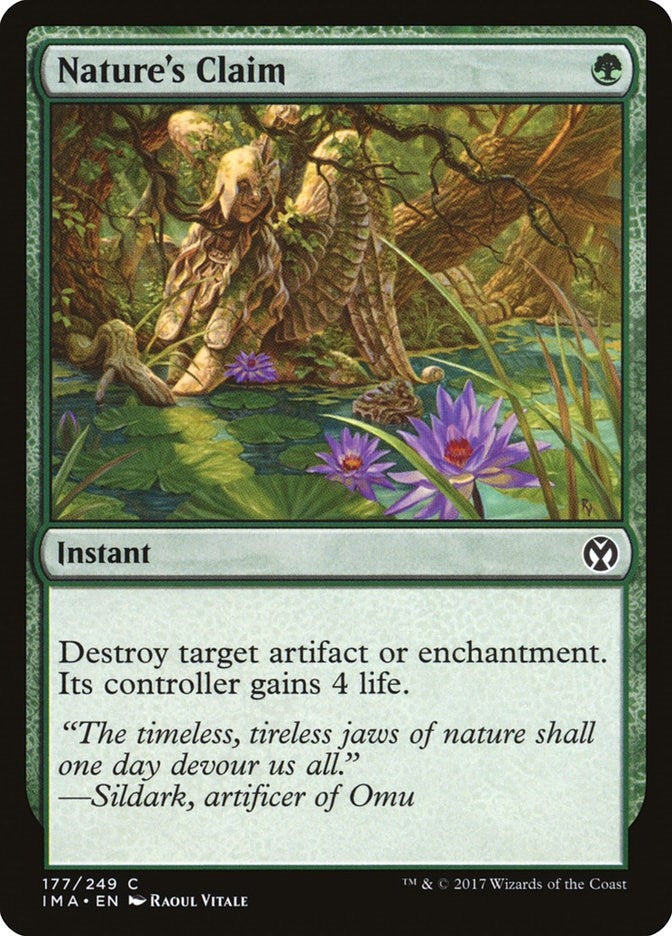 Image for Nature's Claim (177) [Iconic Masters] - Magic: The Gathering