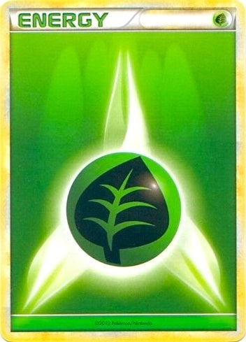 Image for Grass Energy (2010 Unnumbered HGSS Style Non-Holo) [League & Championship Cards] - Pokemon
