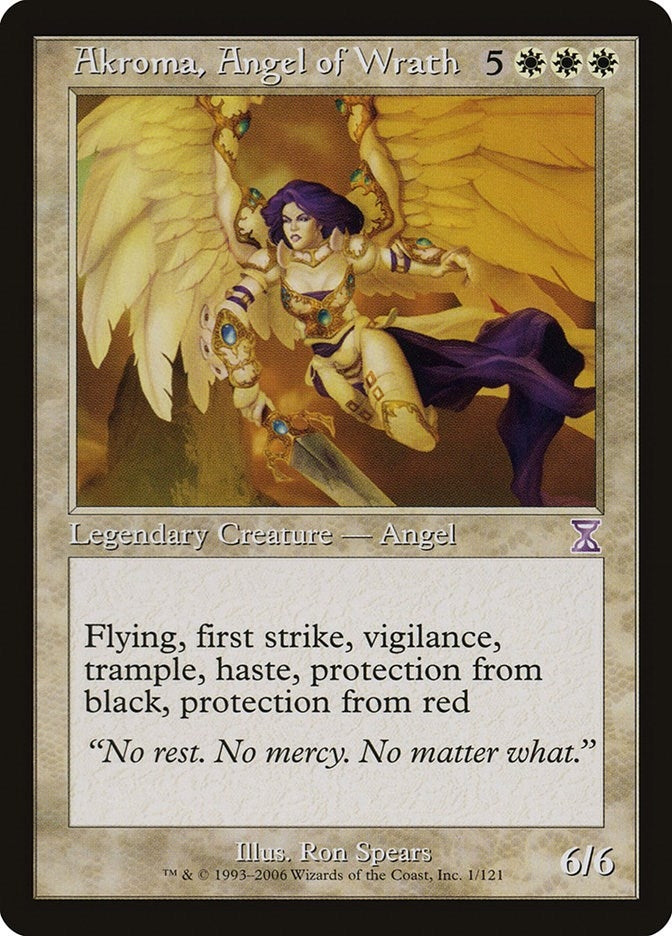 Image for Akroma, Angel of Wrath (1) [Timeshifted] - Magic: The Gathering