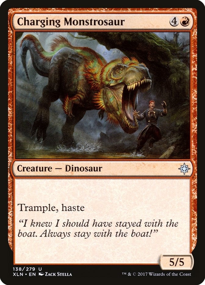 Image for Charging Monstrosaur (138) [Ixalan] - Magic: The Gathering