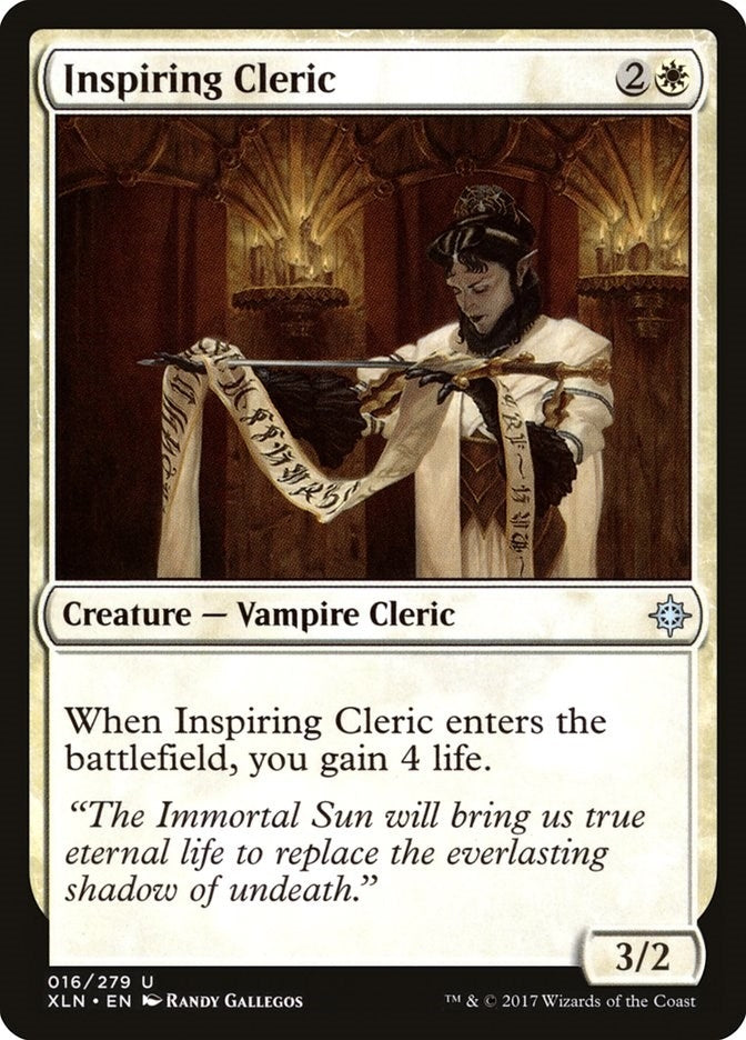 Image for Inspiring Cleric (16) [Ixalan] - Magic: The Gathering