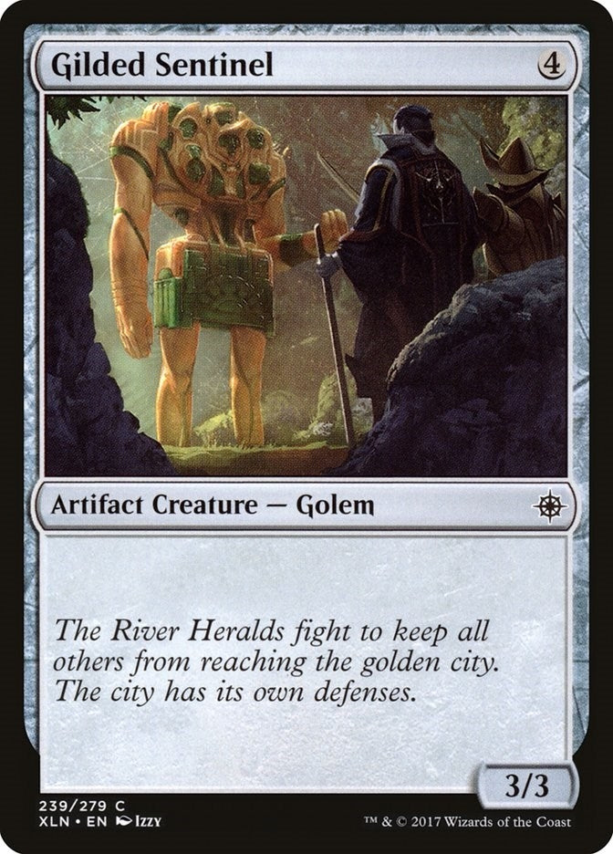 Image for Gilded Sentinel (239) [Ixalan] - Magic: The Gathering
