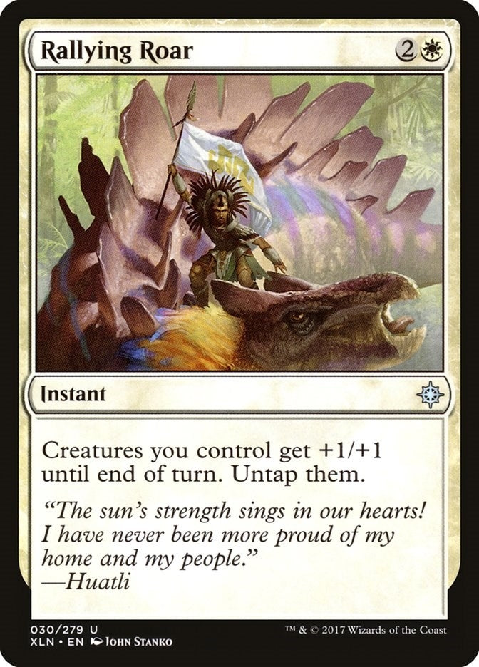 Image for Rallying Roar (30) [Ixalan] - Magic: The Gathering
