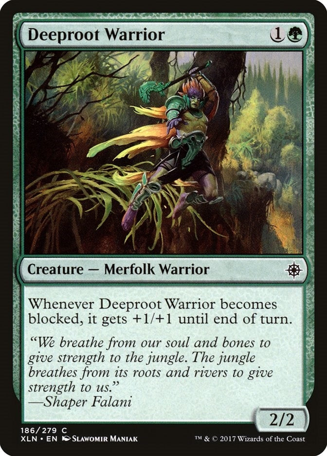 Image for Deeproot Warrior (186) [Ixalan] - Magic: The Gathering