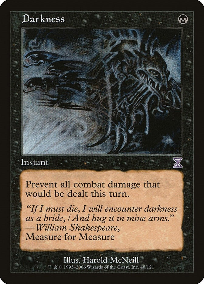 Image for Darkness (40) [Timeshifted] - Magic: The Gathering