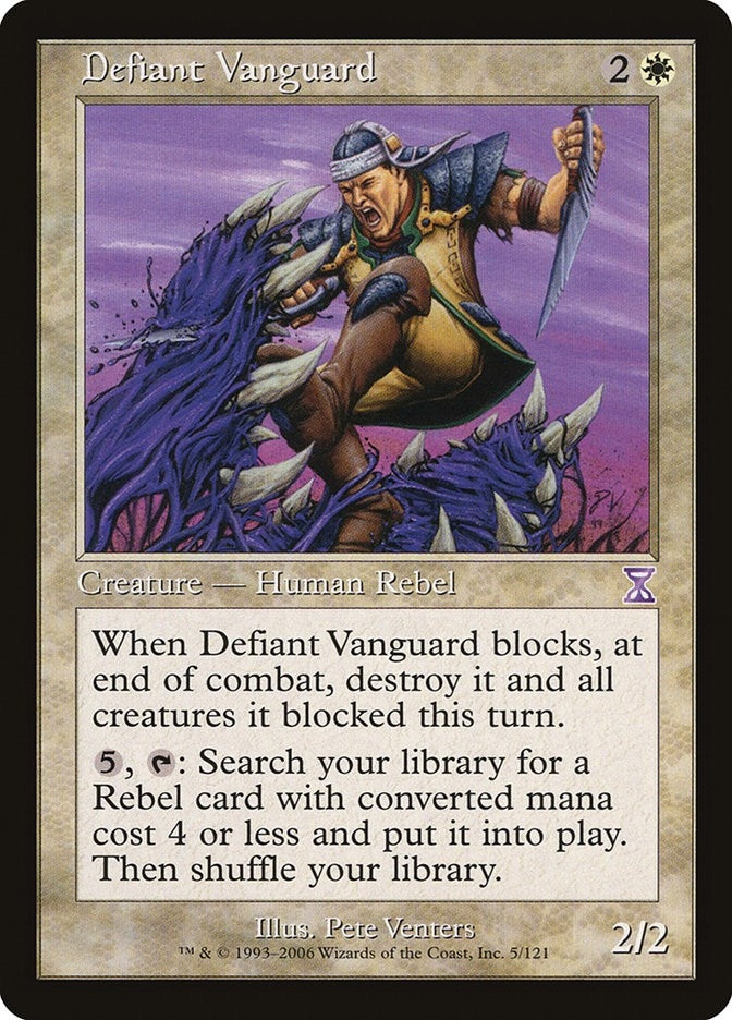 Image for Defiant Vanguard (5) [Timeshifted] - Magic: The Gathering