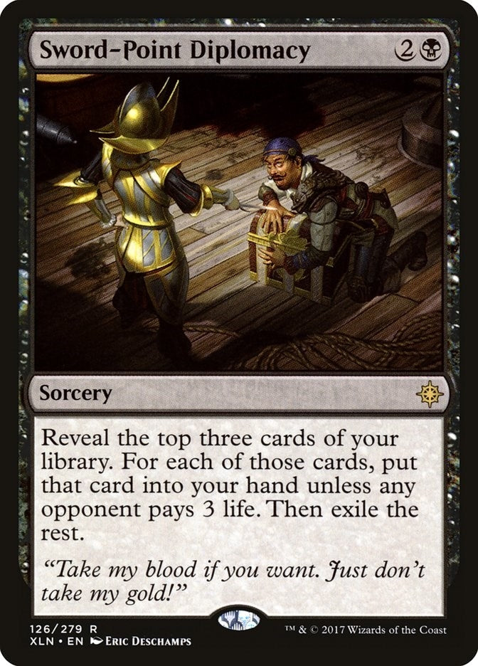 Image for Sword-Point Diplomacy (126) [Ixalan] - Magic: The Gathering