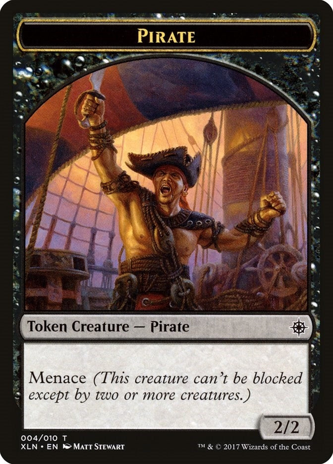 Image for Pirate Token (4) [Ixalan] - Magic: The Gathering