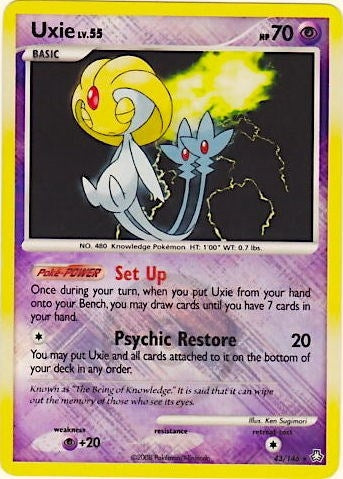 Image for Uxie - 43/146 (League Promo) (043/146) [League & Championship Cards] - Pokemon